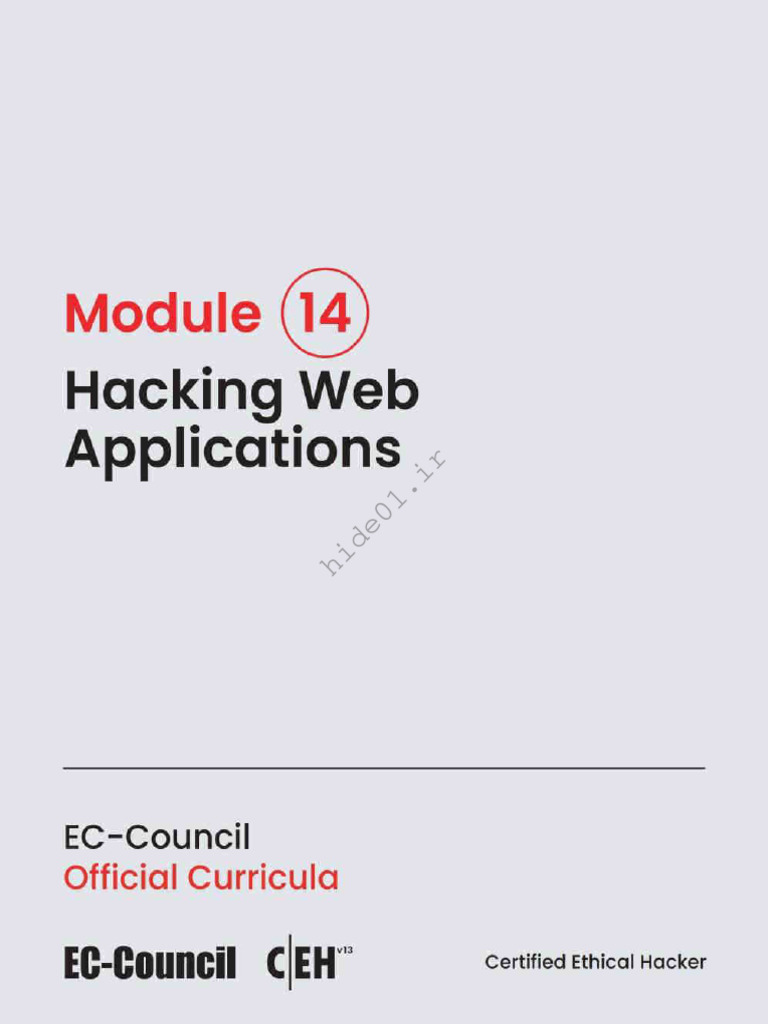 Module 14 Hacking Web Applications | PDF
