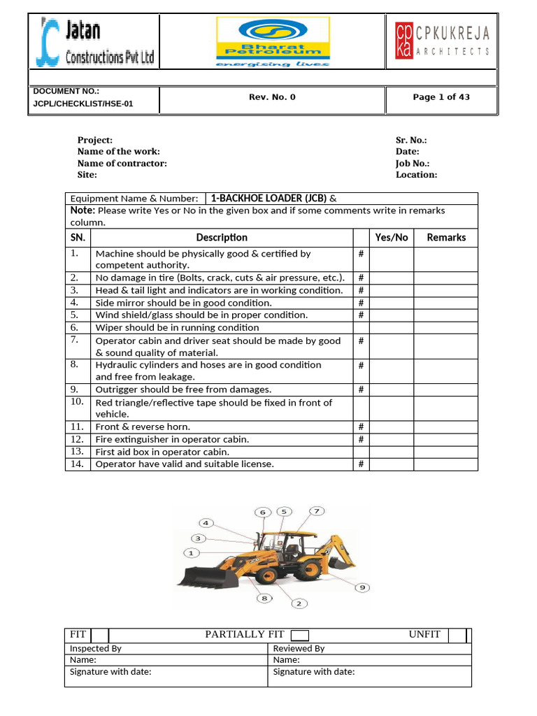 Pages From Checklists For All Equipments-2 | PDF | Crane (Machine ...