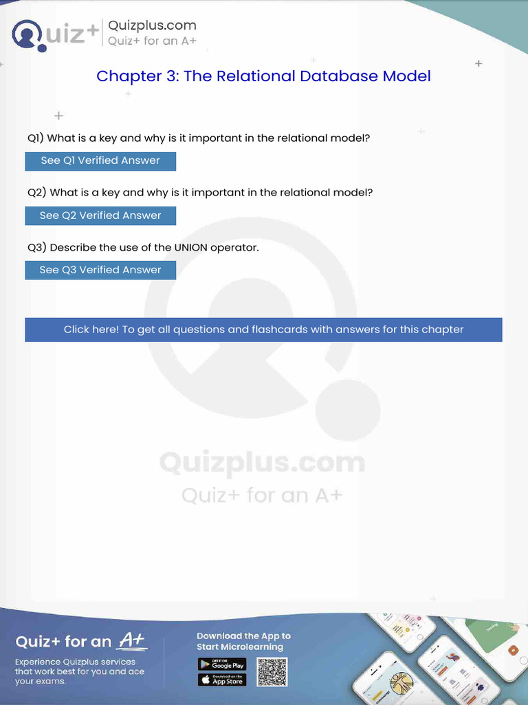 What Is A Key and Why Is It Important in The Relational Model | PDF ...
