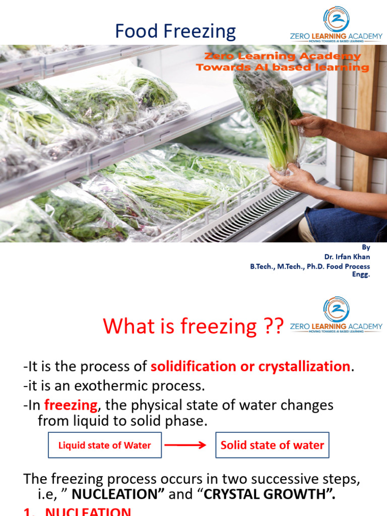 Unit 4 Notes Food Freezing Zerolearning | PDF | Nucleation | Freezing