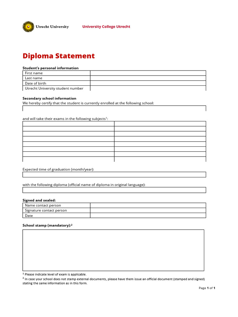 Ucu Diploma Statement | PDF