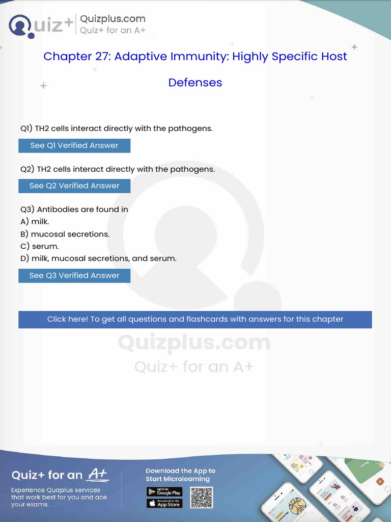 Th2 Cells Interact Directly With The Pathogens | PDF | Virus ...