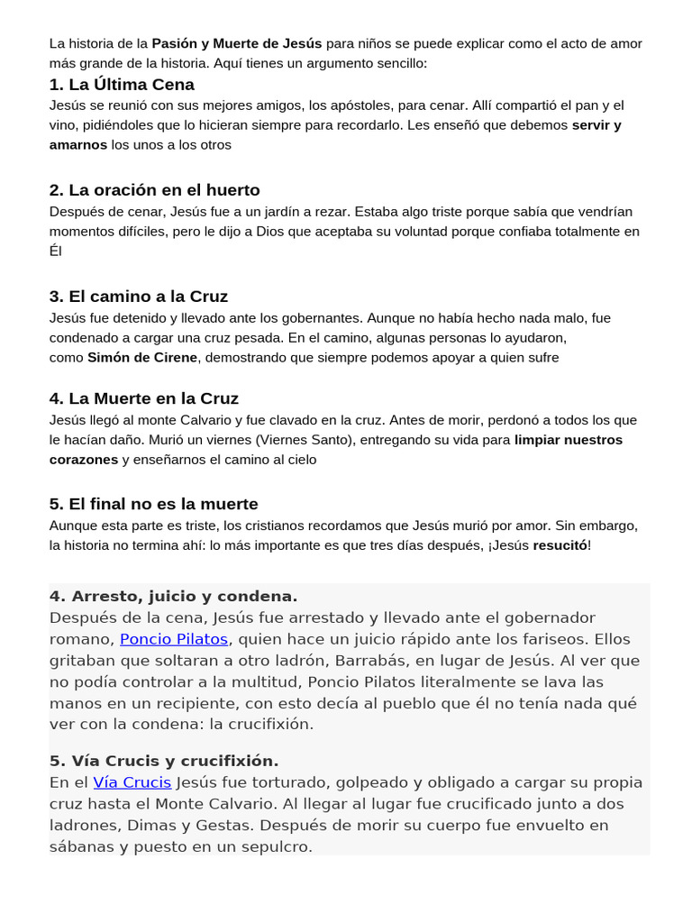 Pasion y Muerte de Jesus | PDF | Jesús | Crucifixion de jesus