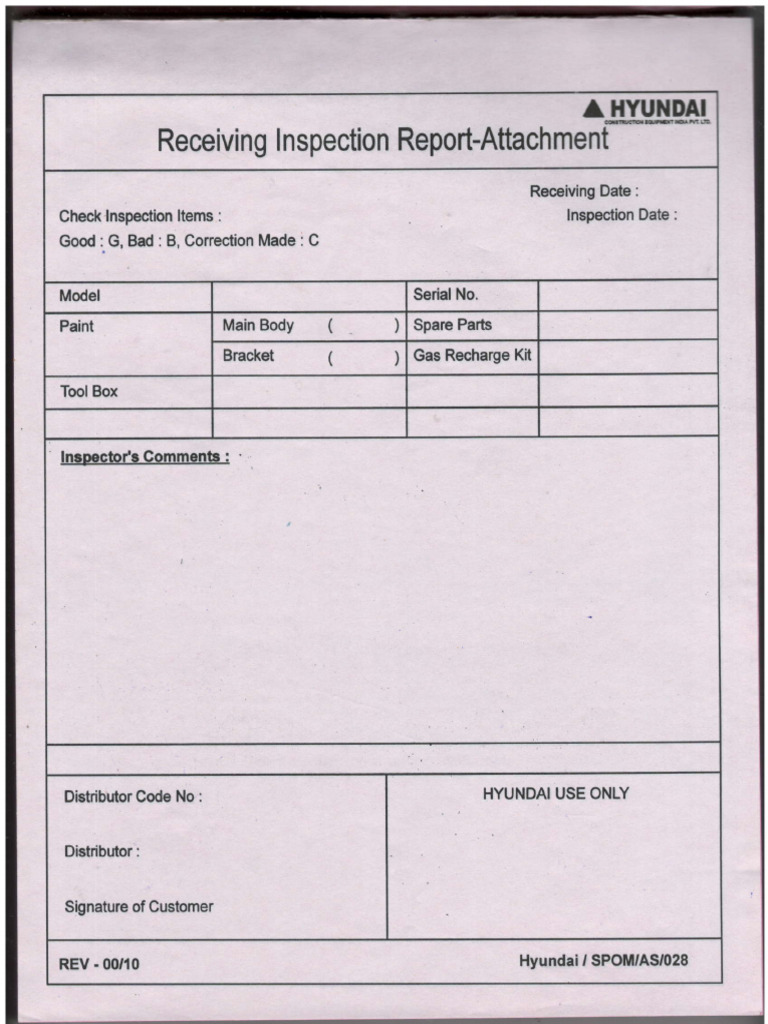 Receiving Inspection | PDF