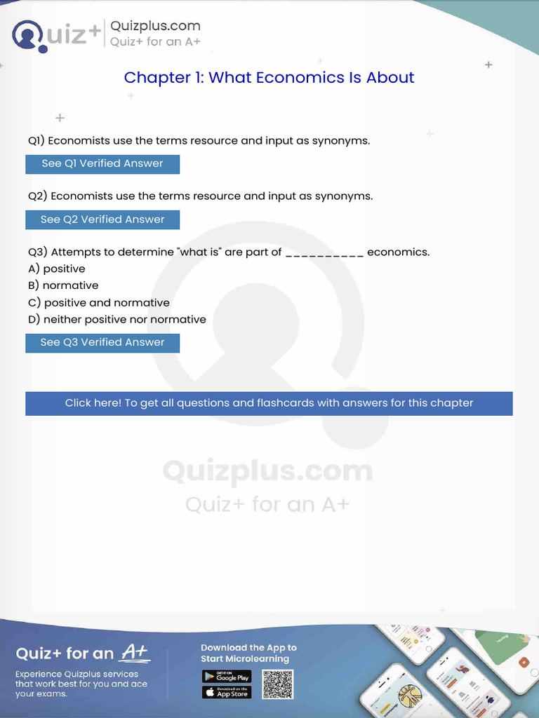 Economists Use The Terms Resource and Input As Synonyms | PDF | Gross ...