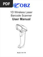 1D Laser Barcode Scanner Manual | PDF | Barcode | Universal Product Code