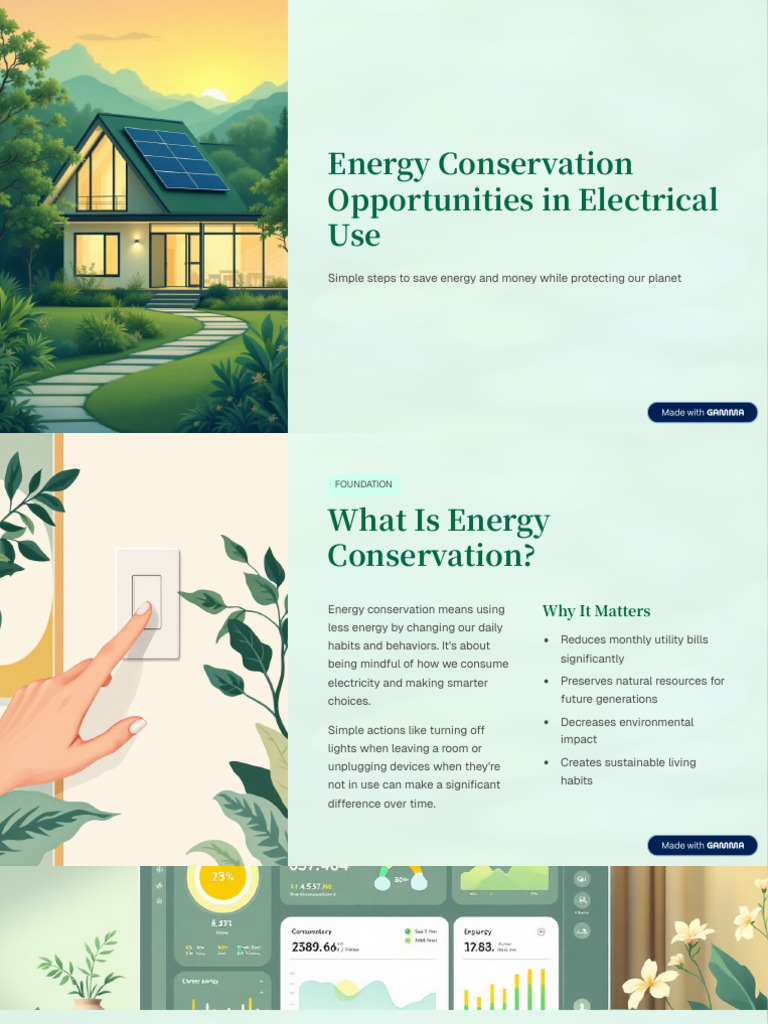 Energy Conservation Opportunities in Electrical Use | PDF | Energy ...
