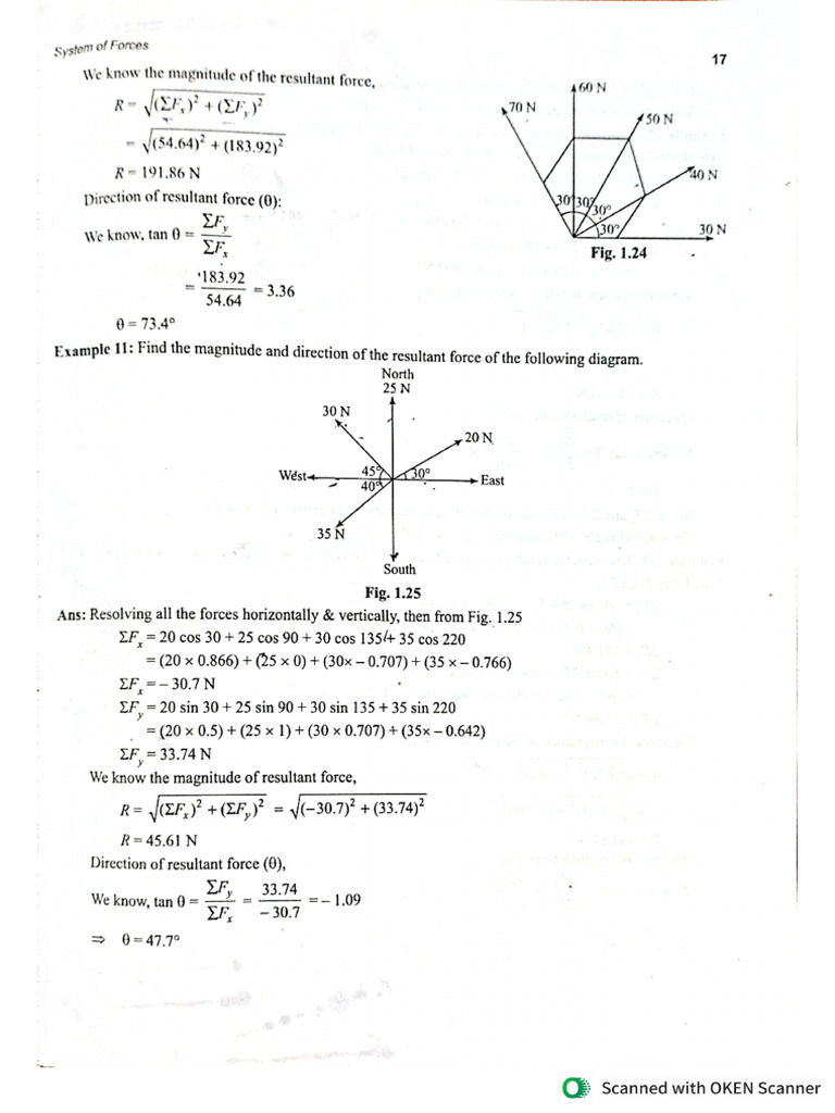 Module - 3 Numericals@Coplanar Forces | PDF