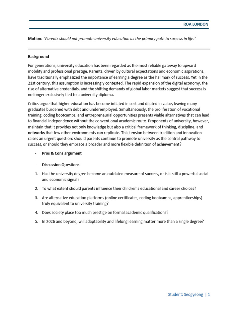 University A Primary Goal | PDF | Unemployment | University