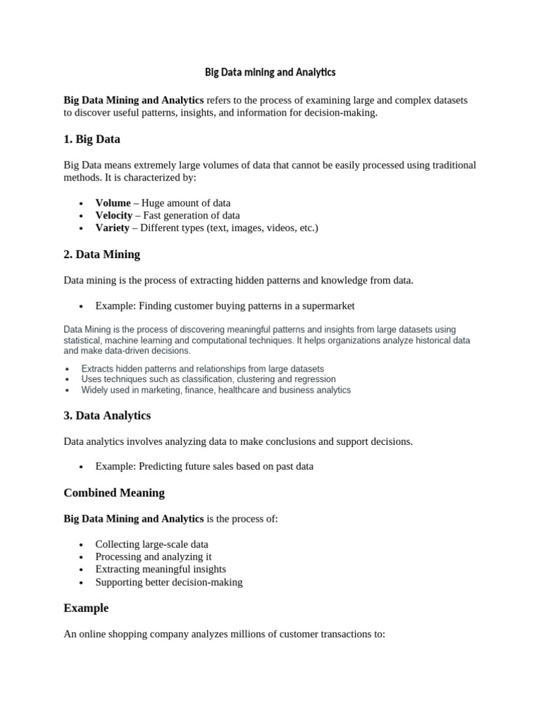 Big Data Mining and Analytics | PDF | Computer Cluster | Machine Learning