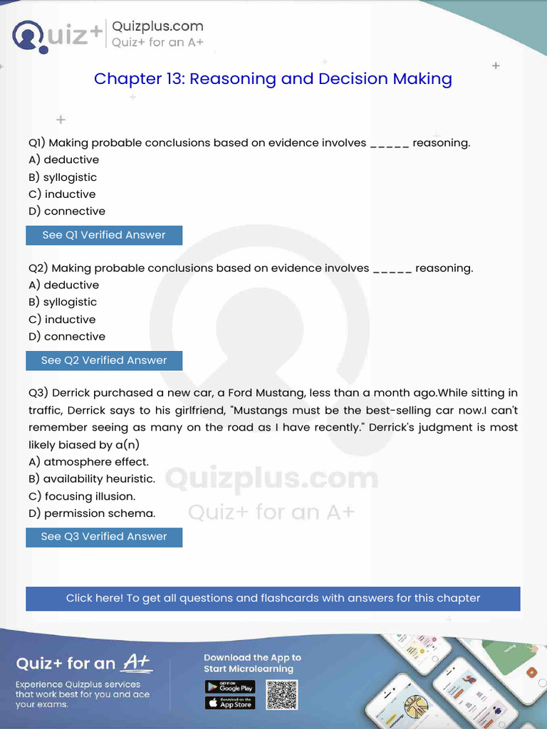 Making Probable Conclusions Based On Evidence Involves Reasoning | PDF ...