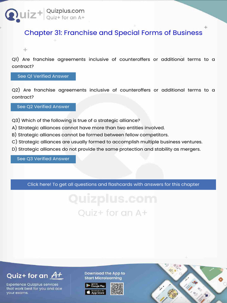 Are Franchise Agreements Inclusive of Counteroffers or Additional Terms ...