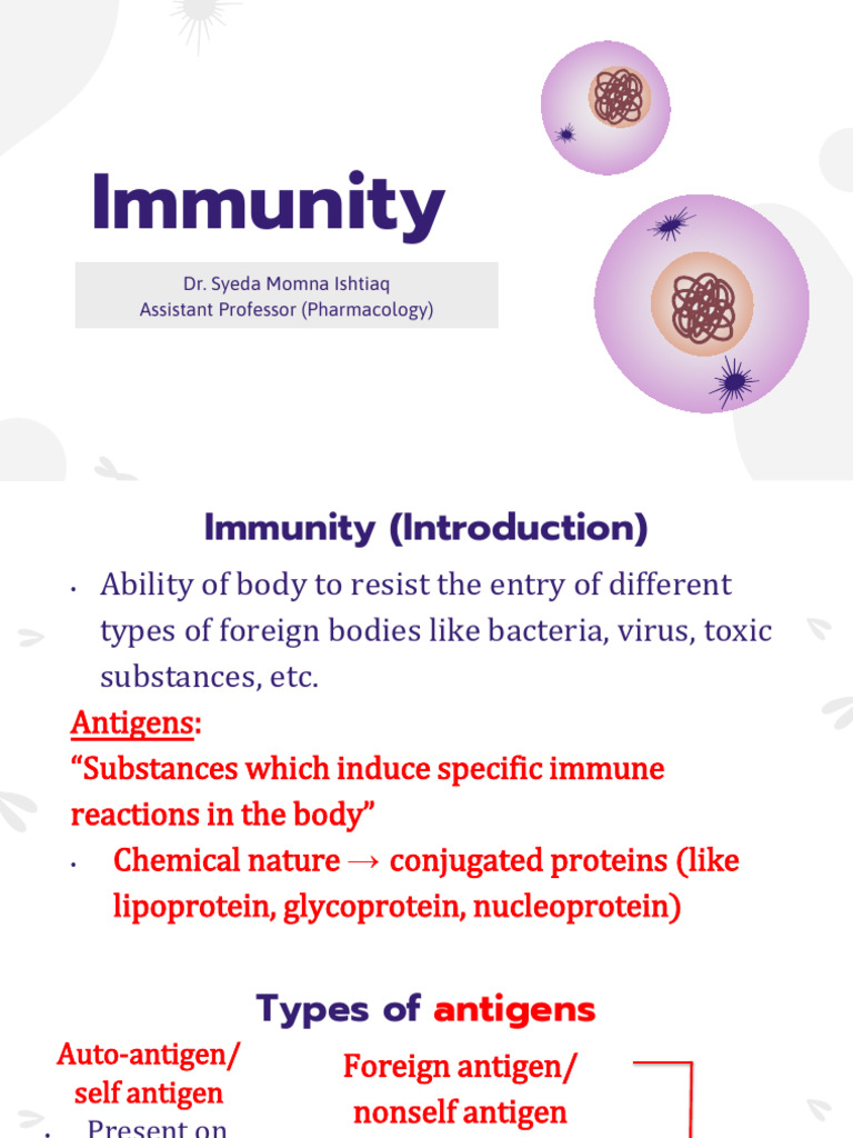 1 Immunity | PDF | Immune System | T Cell