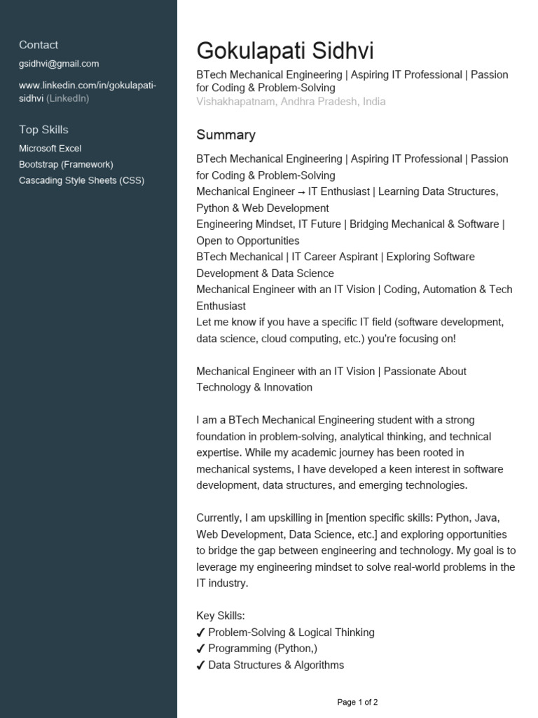 Profile | PDF | Computer Programming | Engineering