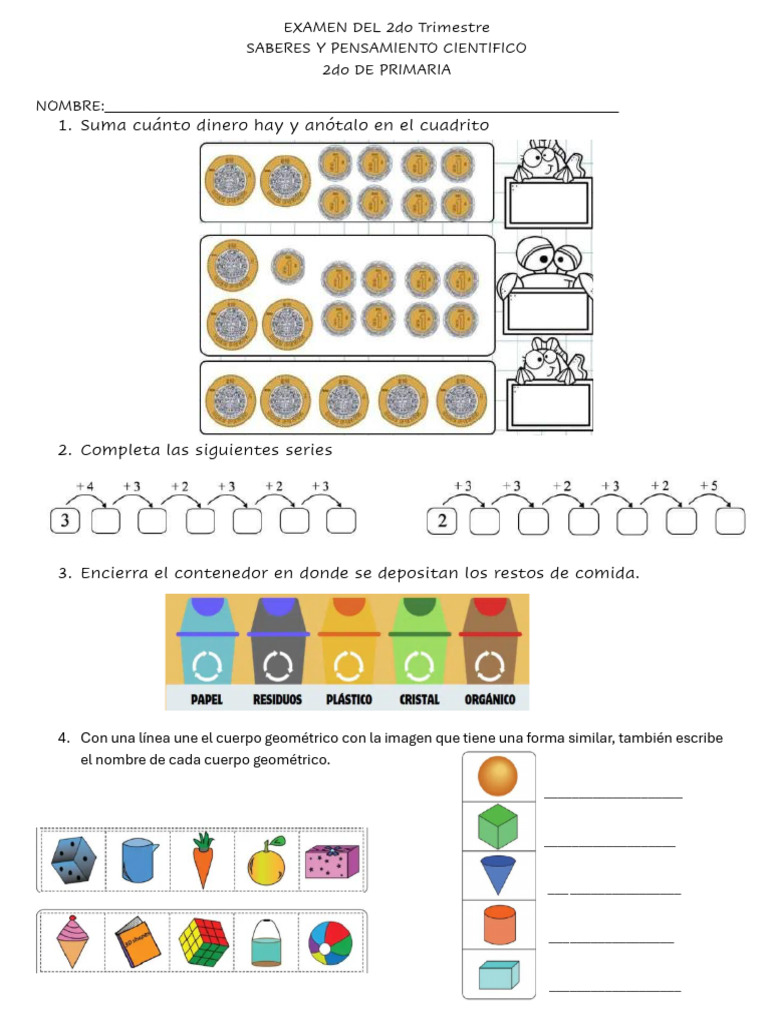 Saberes y Pensamiento 2do Trimestre | PDF