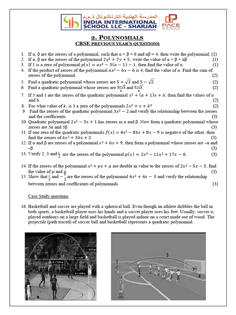 WS GR 10 CH 2 Polynomials | PDF | Polynomial | Zero Of A Function