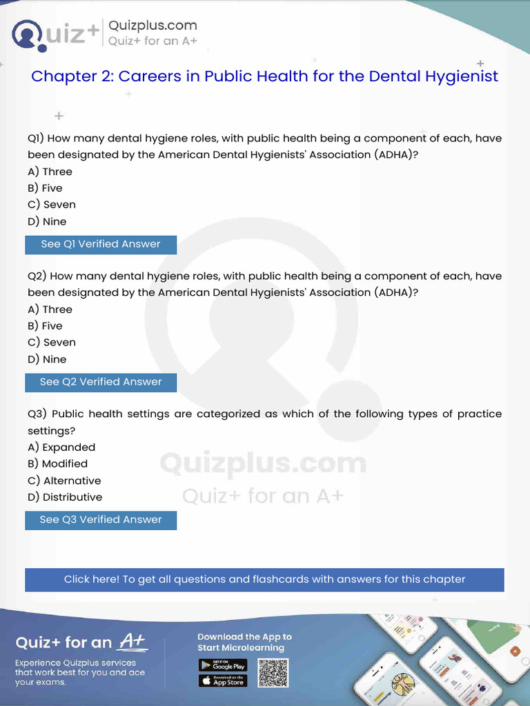 How Many Dental Hygiene Roles With Public Health Being A Component of ...