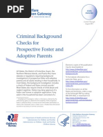 Criminal Background Checks For Prospective Foster and Adoptive Parents-2011