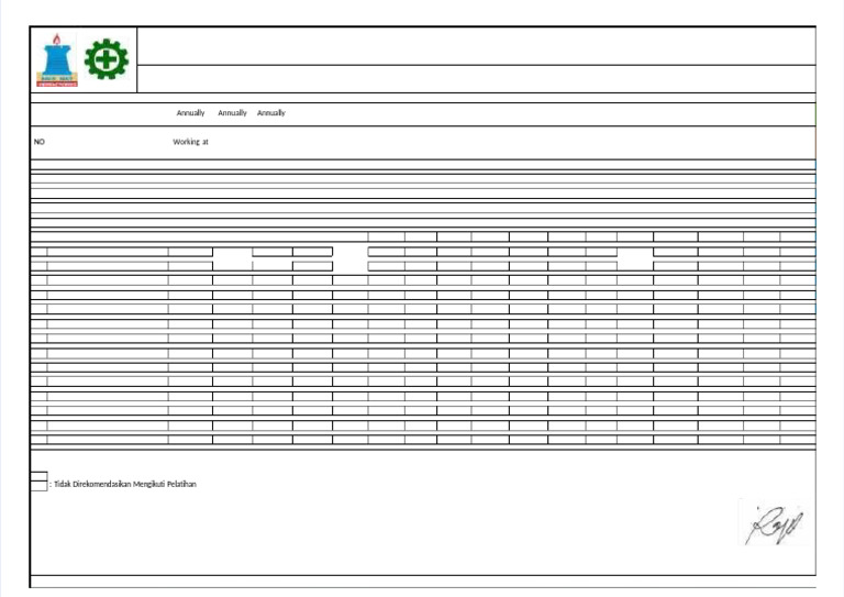 PDF Hse Training Matrix | PDF