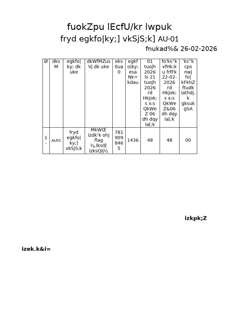 Matdata 21-02-2026 | PDF