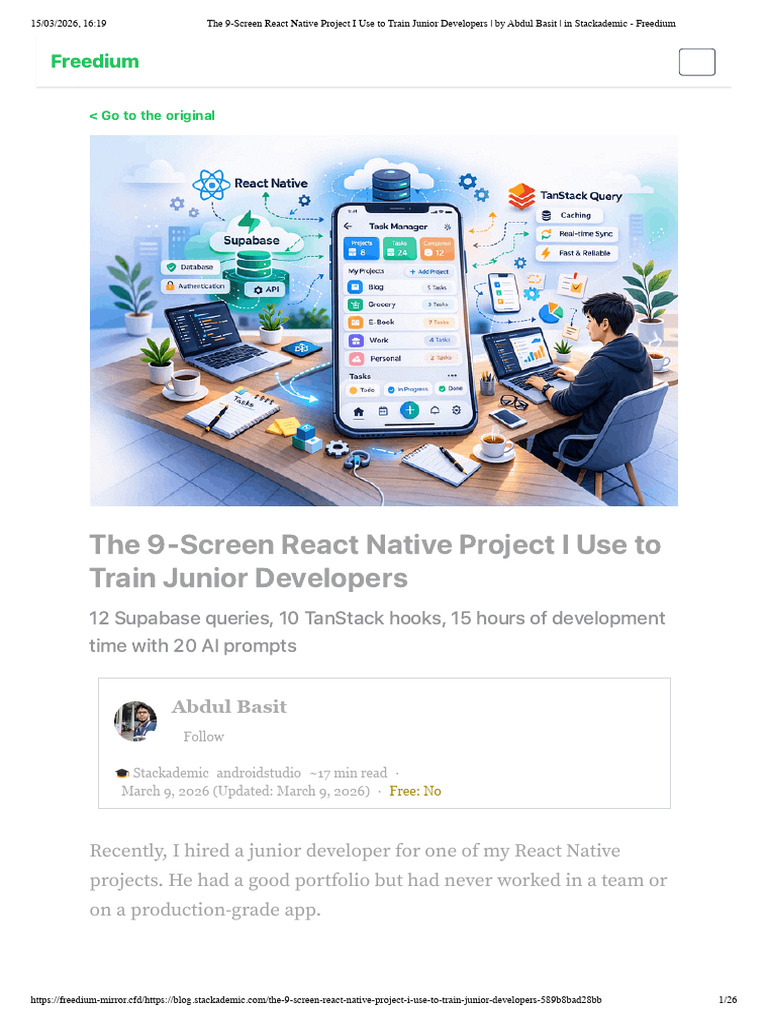 The 9-Screen React Native Project I Use To Train Junior Developers - by ...