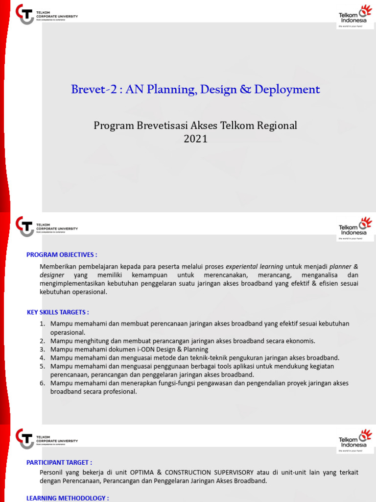 Materi Program Brevet-2 AN Planning, Design & Deploy-New Kursil-Rev | PDF