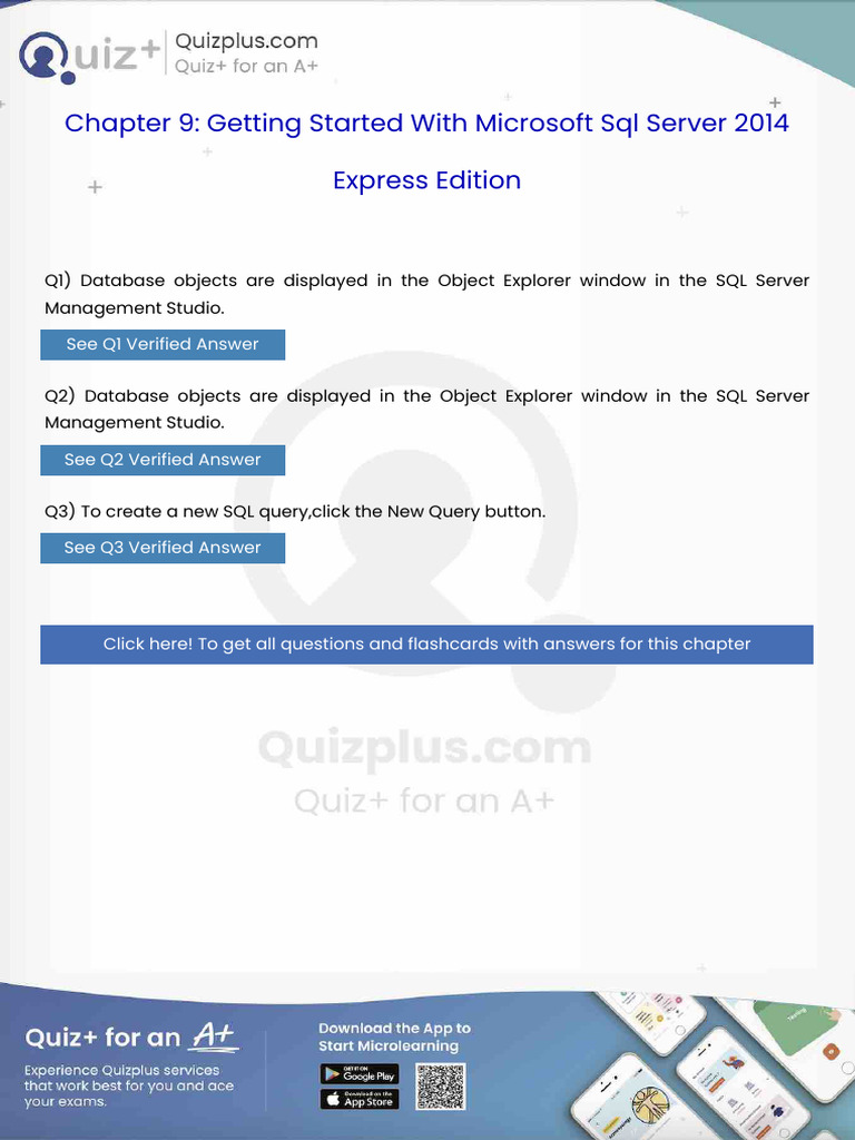 Database Objects Are Displayed in The Object Explorer Window in The SQL ...
