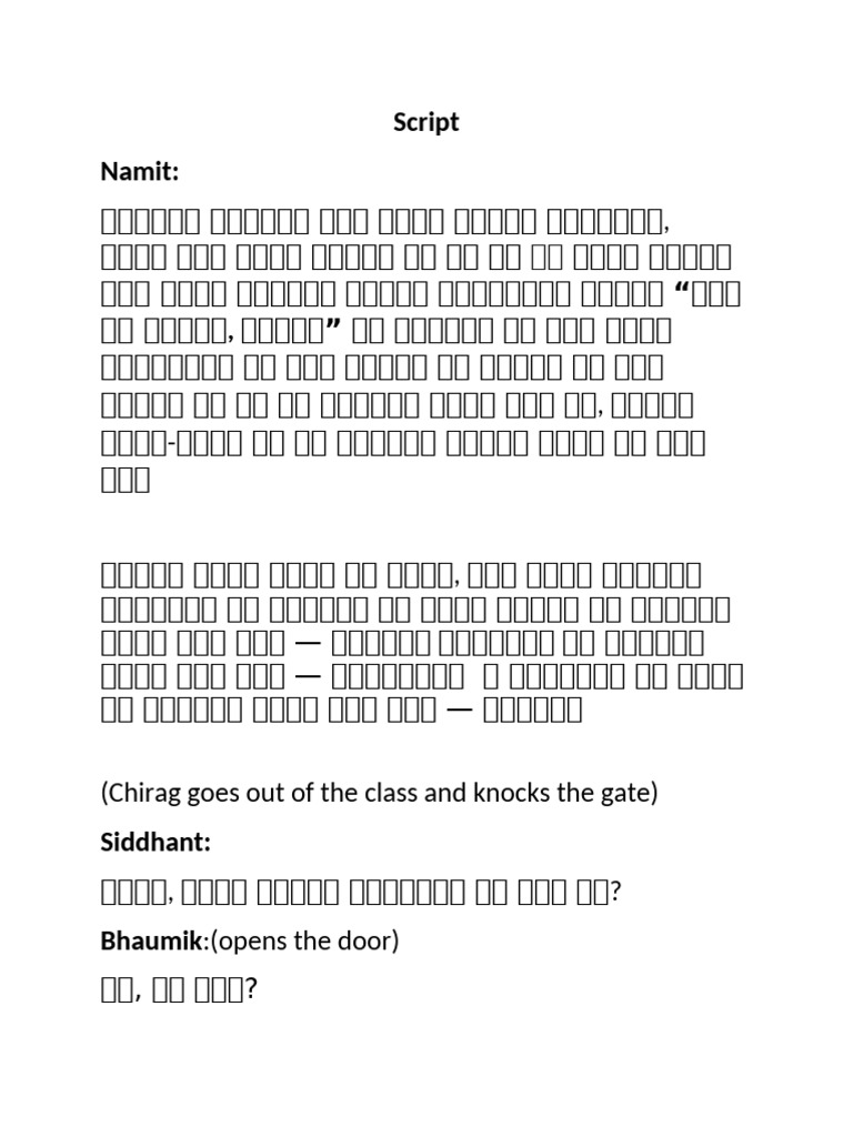 Roleplay Script | PDF