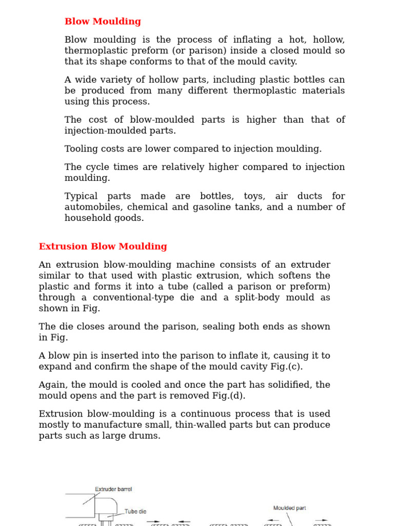 Unit 2 F Processing of Plastics-2 | PDF | Materials | Production And ...