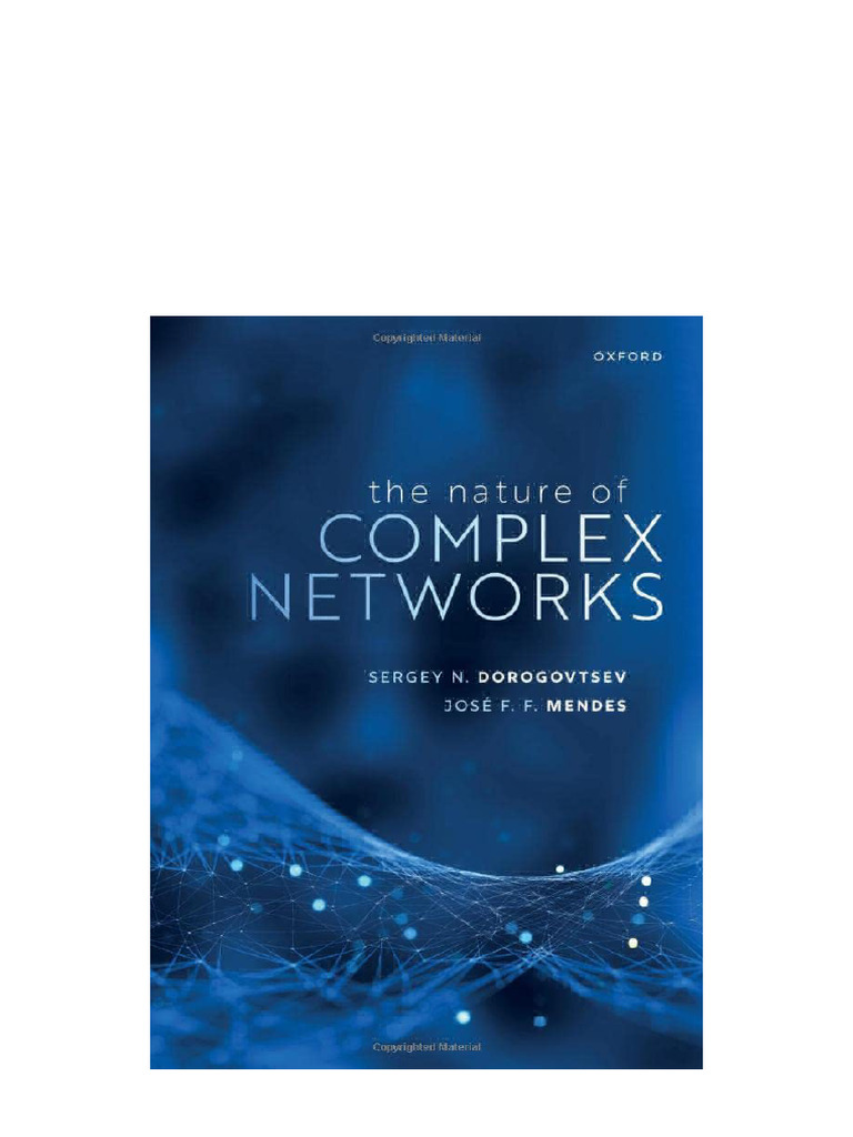 The Nature of Complex Networks Sergey N. Dorogovtsev Available Full ...