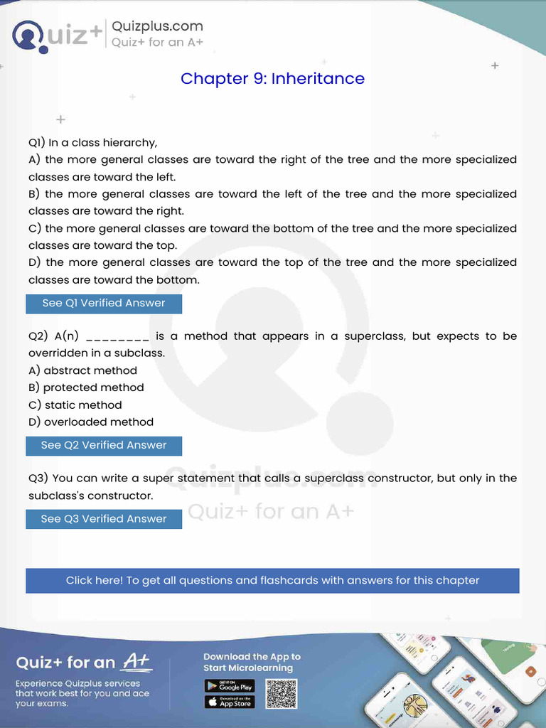 In A Class Hierarchy | PDF | Inheritance (Object Oriented Programming ...