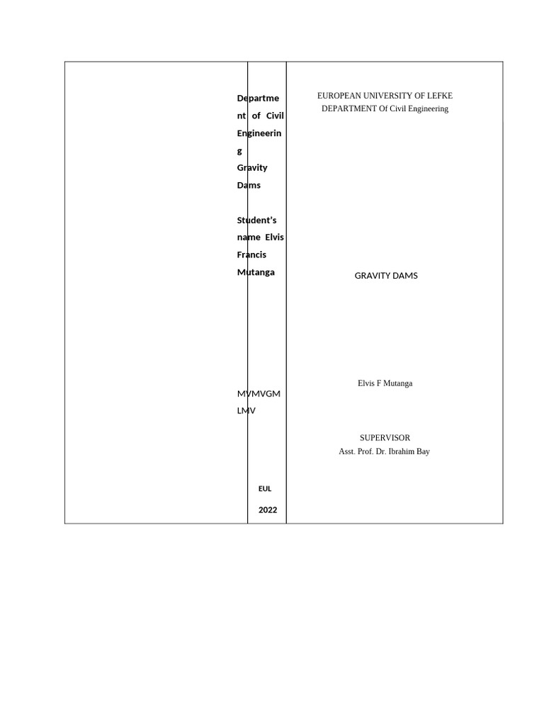 Graduation Project 2-174132 | PDF | Dam | Concrete