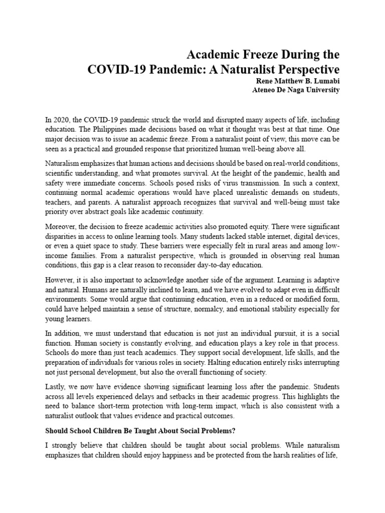 Reflection Paper Sample With AI Declaration | PDF | Learning | Cognition