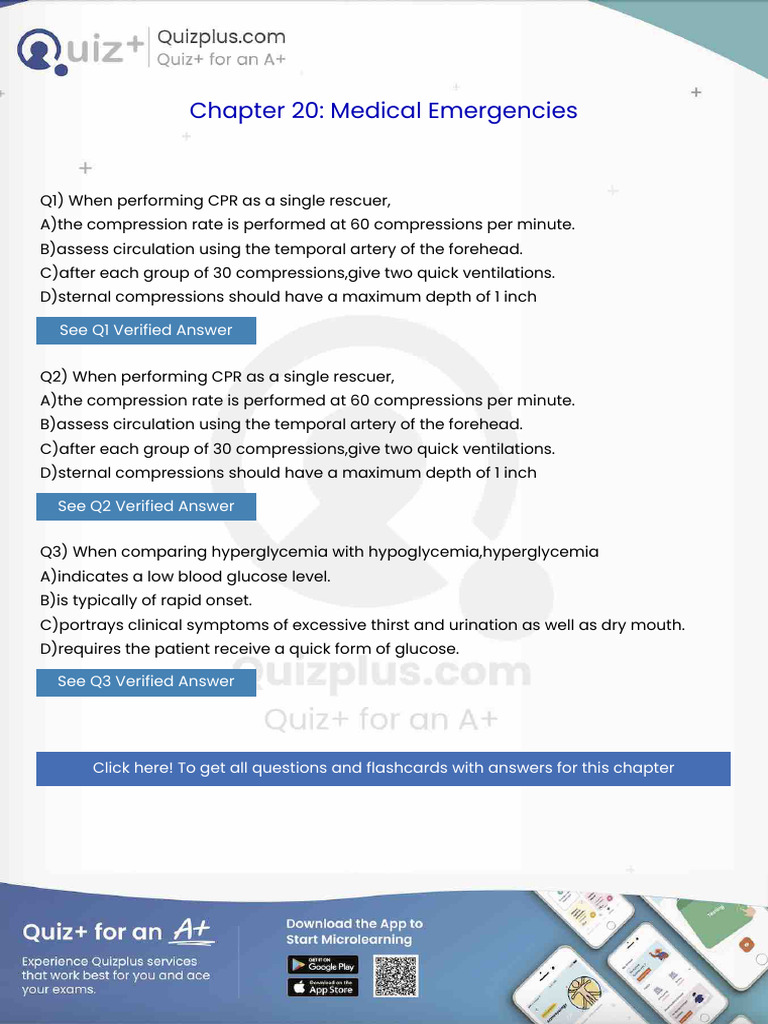 When Performing CPR As A Single Rescuer | PDF | Cardiopulmonary ...
