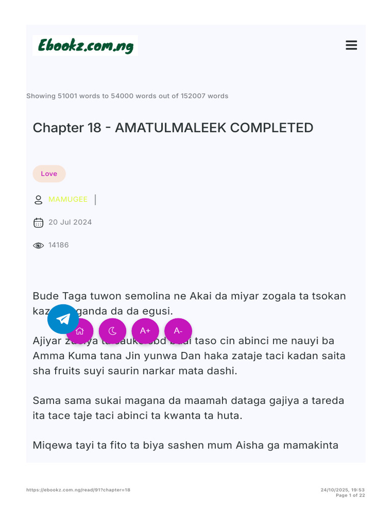 Chapter 18 Reading Amatulmaleek Completed Ebookz | PDF
