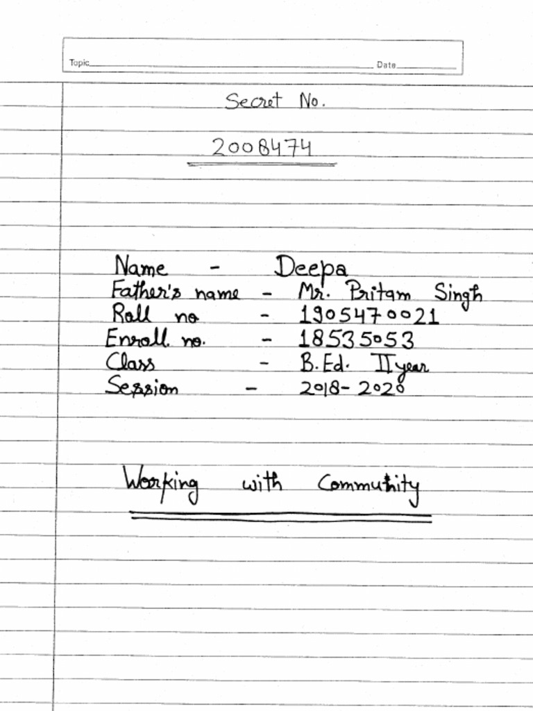 Workin With Communnity - Files | PDF