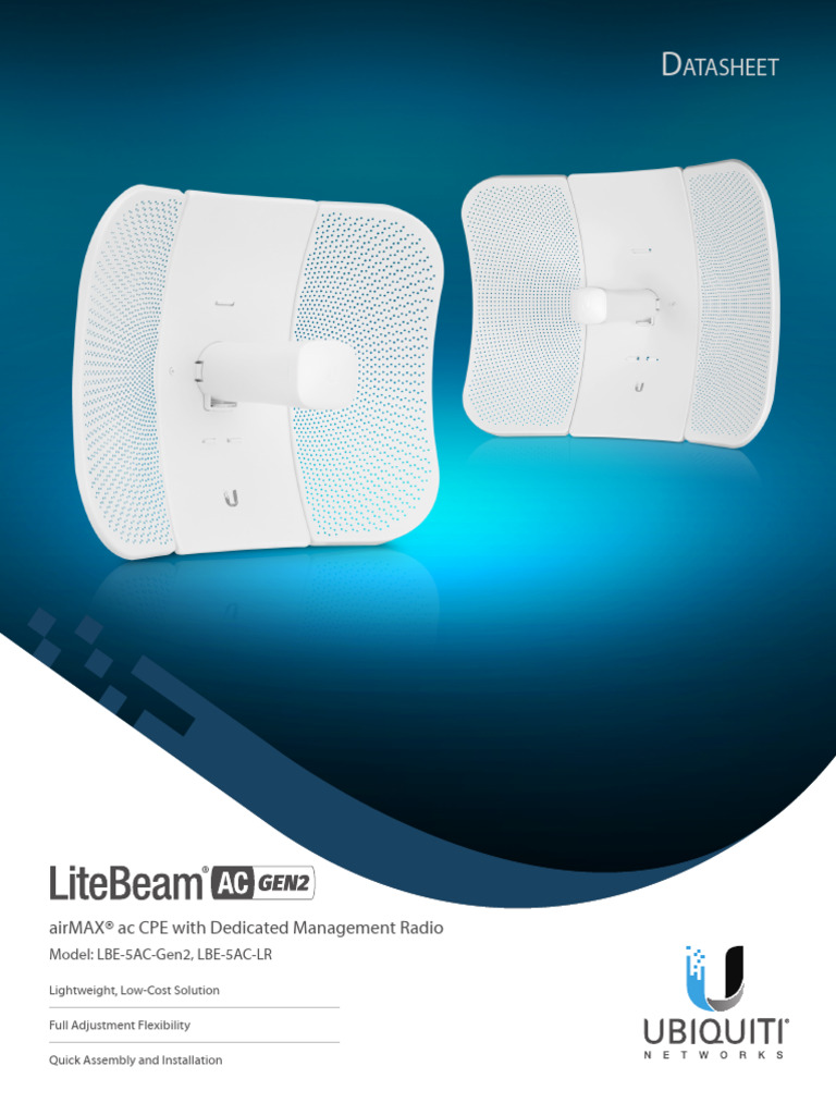 LiteBeam AC Gen2 DS | PDF | Mobile App | Wi Fi