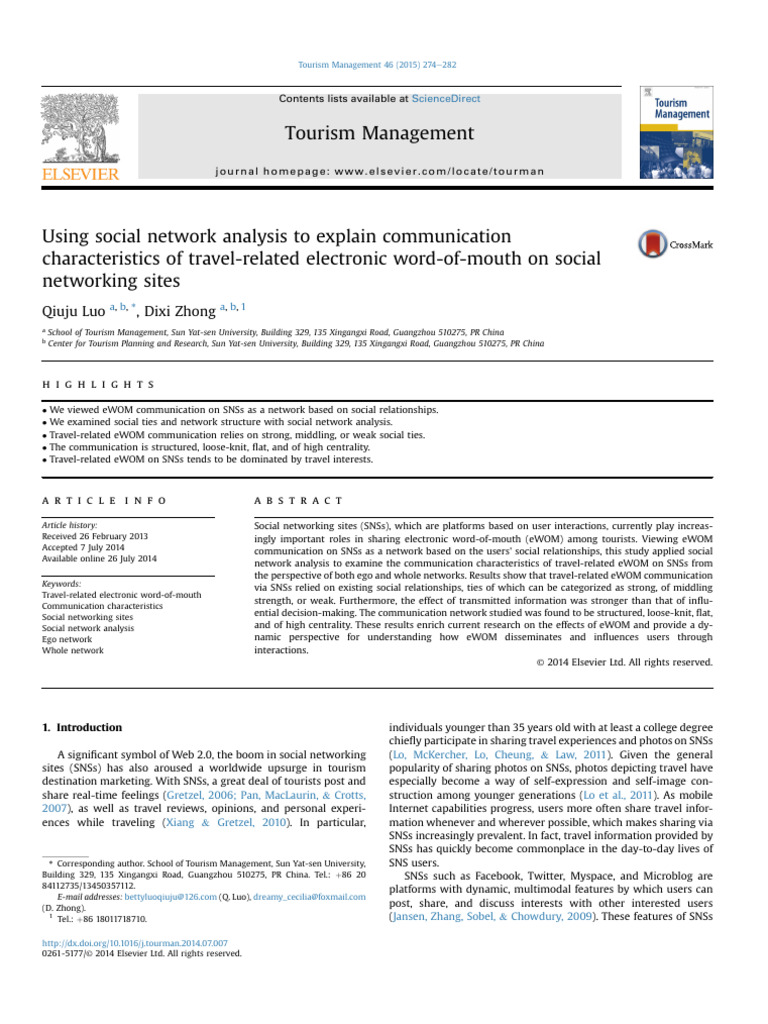 (SWOM) Luo & Zhong - 2015 - Using Social Network Analysis To Explain ...