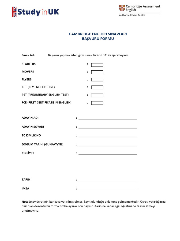 Kayit Formu | PDF