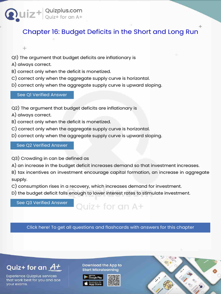 The Argument That Budget Deficits Are Inflationary Is | PDF | Deficit ...