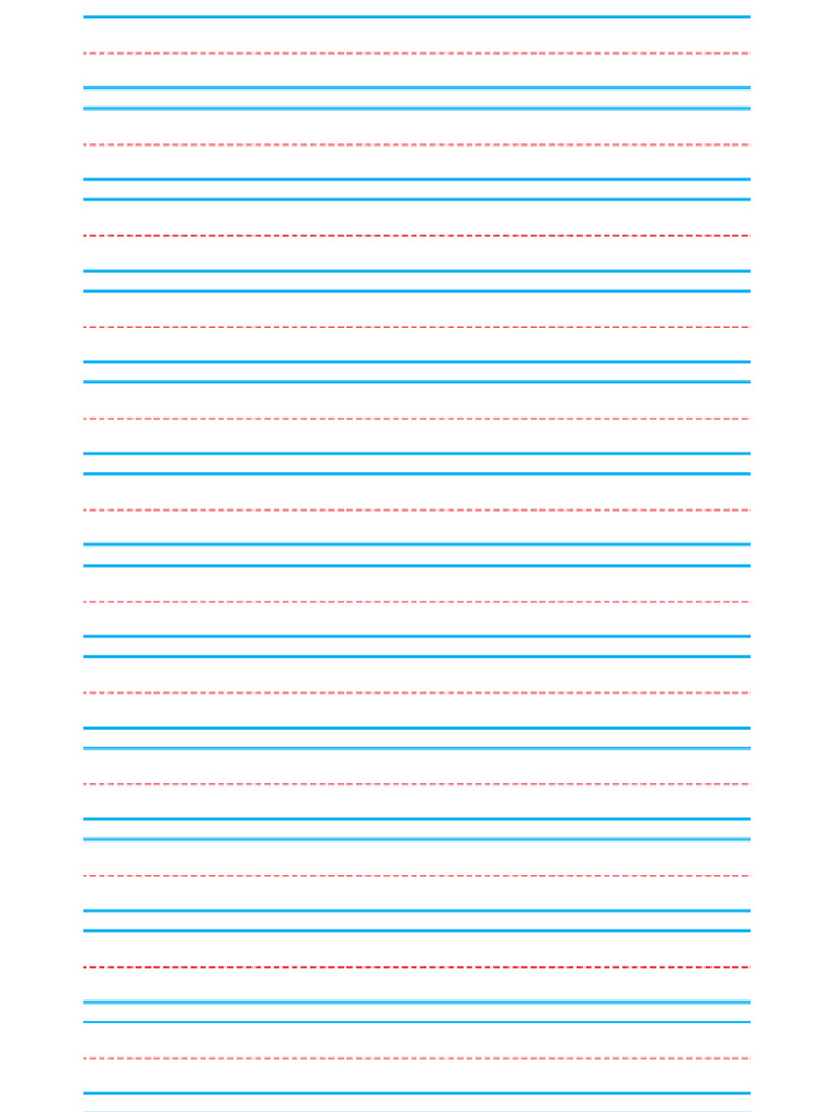 Blue Red Line Handwriting | PDF
