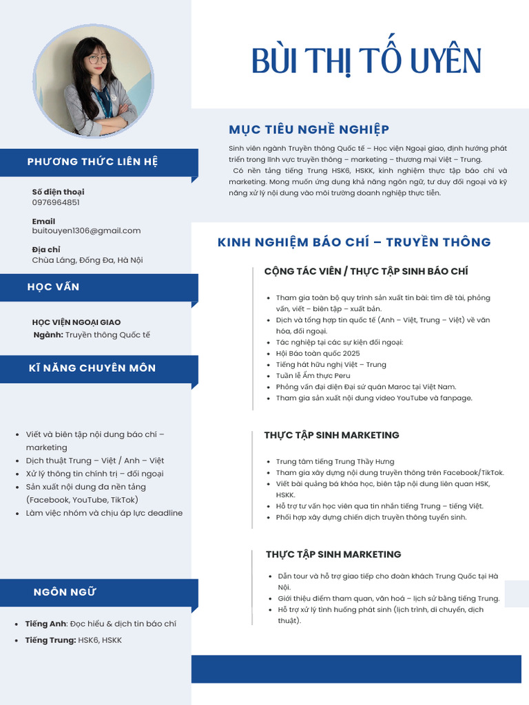 Professional Modern CV Resume | PDF