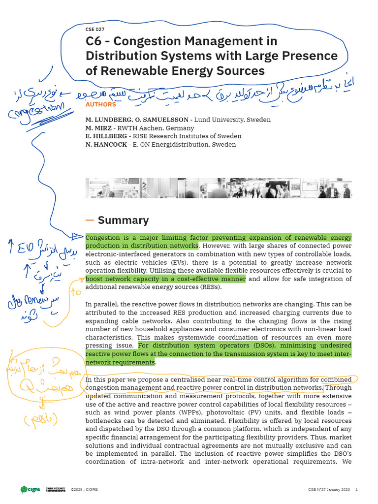 CSE 27 c6 Congestion Management in Distribution Systems With Large ...