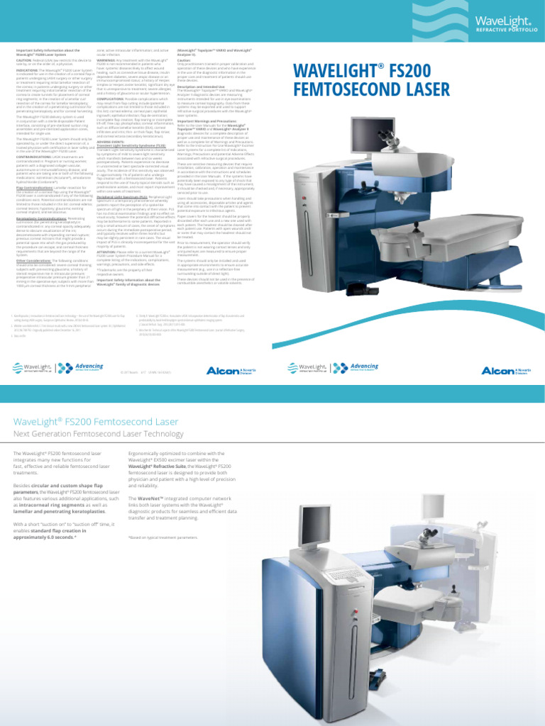 A FS200 Extended Brochure US Version | PDF | Cornea | Laser