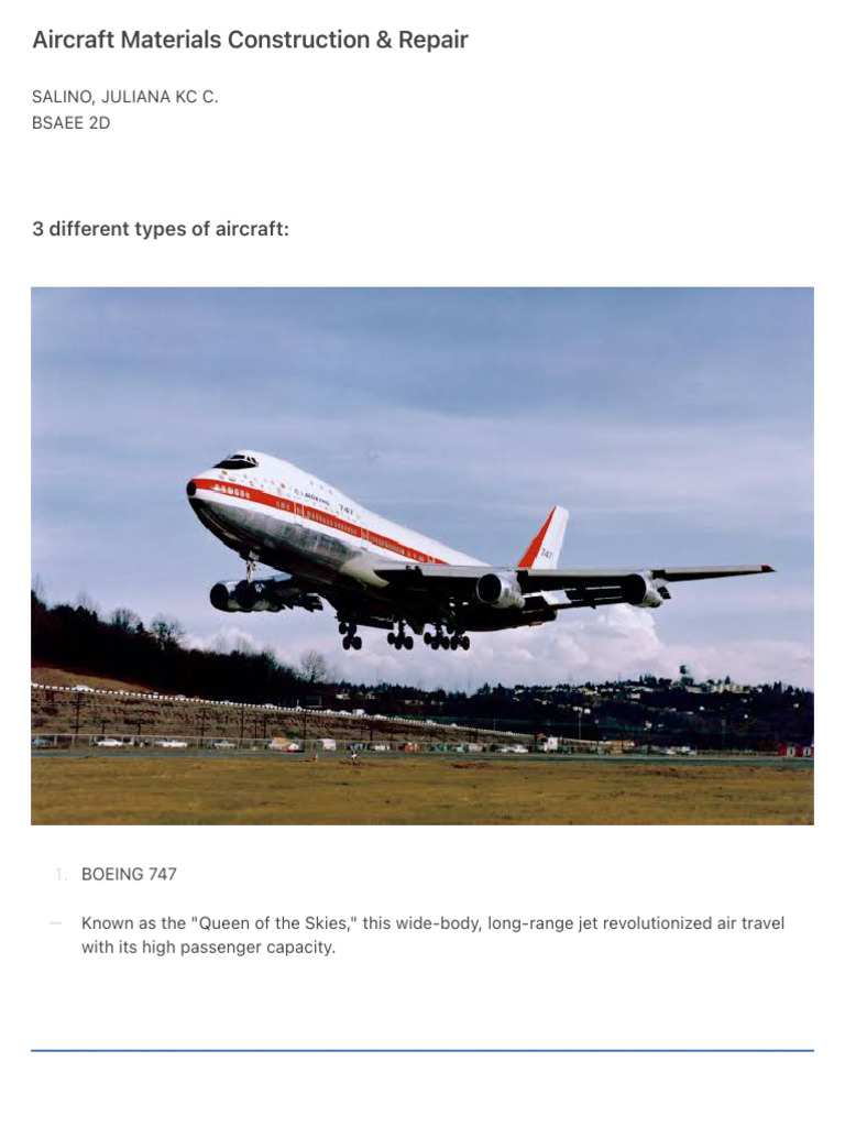 Aircraft Materials Construction & Repair | PDF