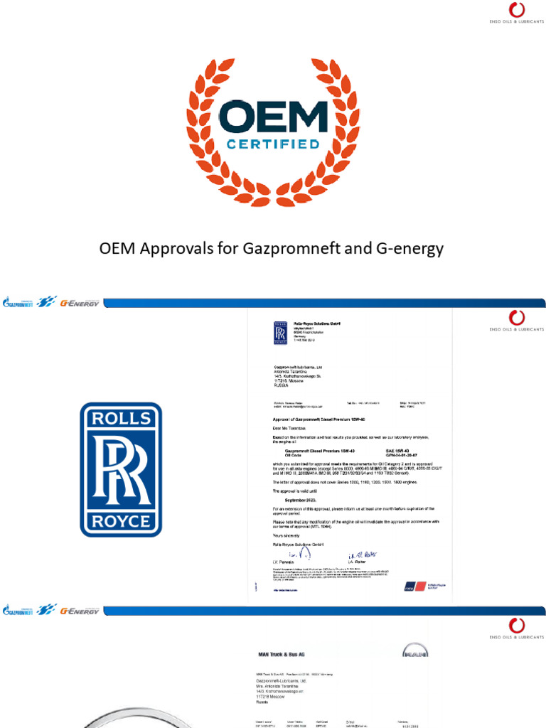 OEM Approvals 2 | PDF
