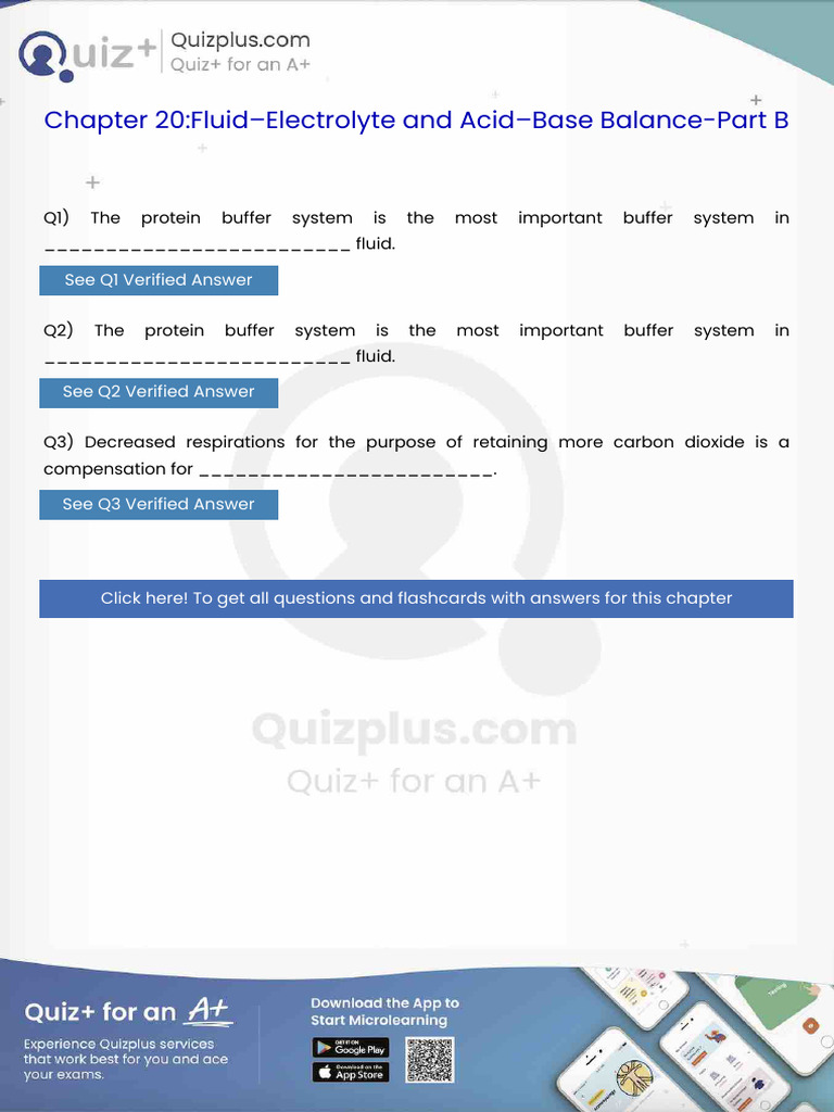 The Protein Buffer System Is The Most Important Buffer System in Fluid ...