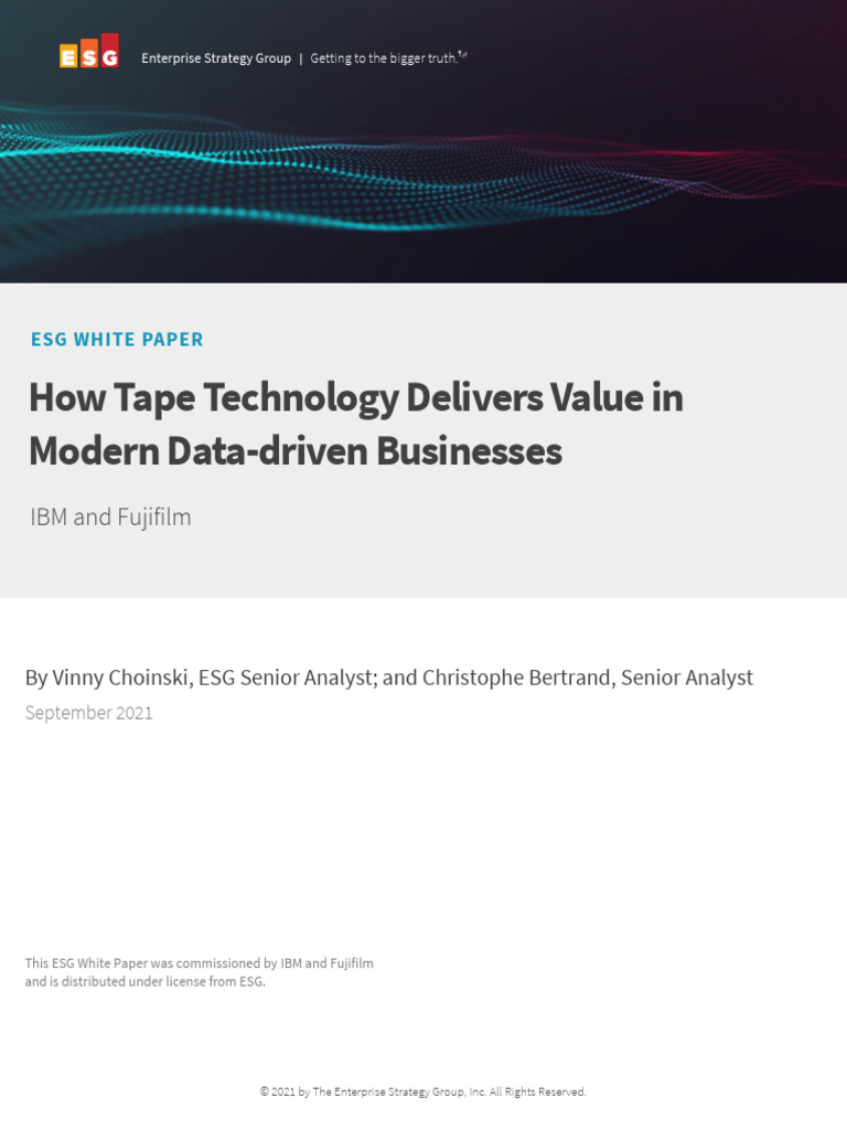 How Tape Technology Delivers Value in Modern Data-Driven Businesses ...