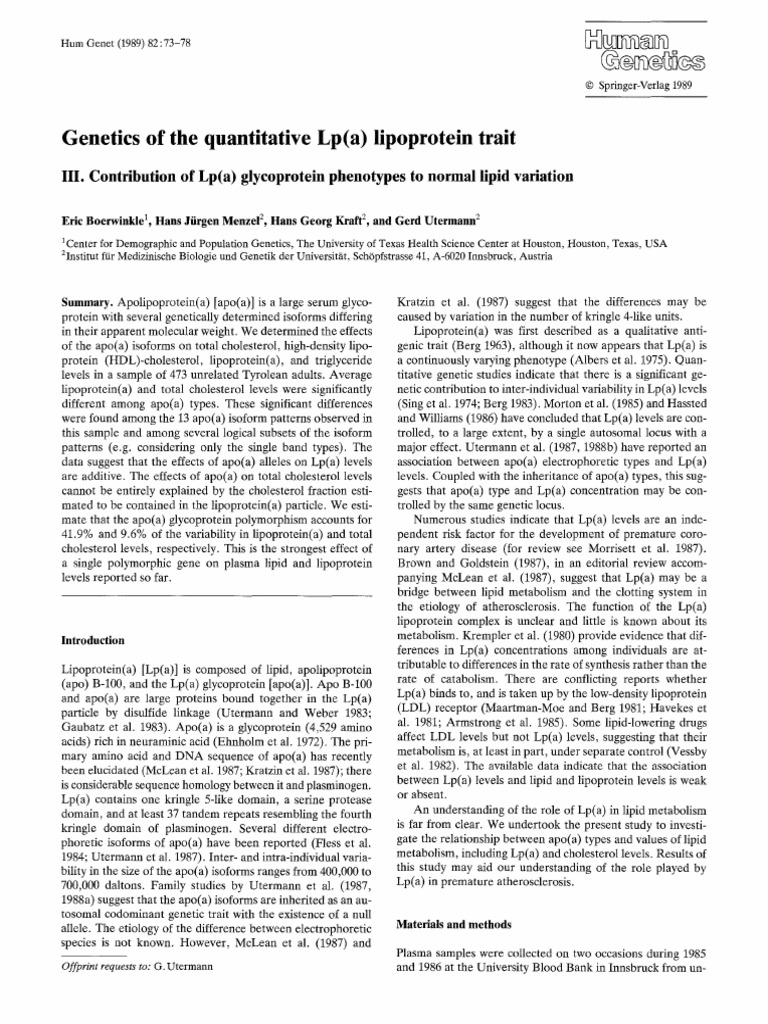 BF 00288277 | PDF | Lipoprotein | Low Density Lipoprotein
