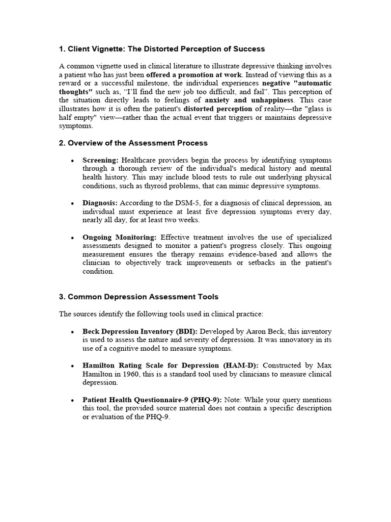 Assignment Depression - Practice | PDF | Major Depressive Disorder ...